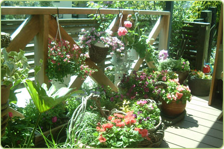 バーク堆肥は、花壇にも最適です。